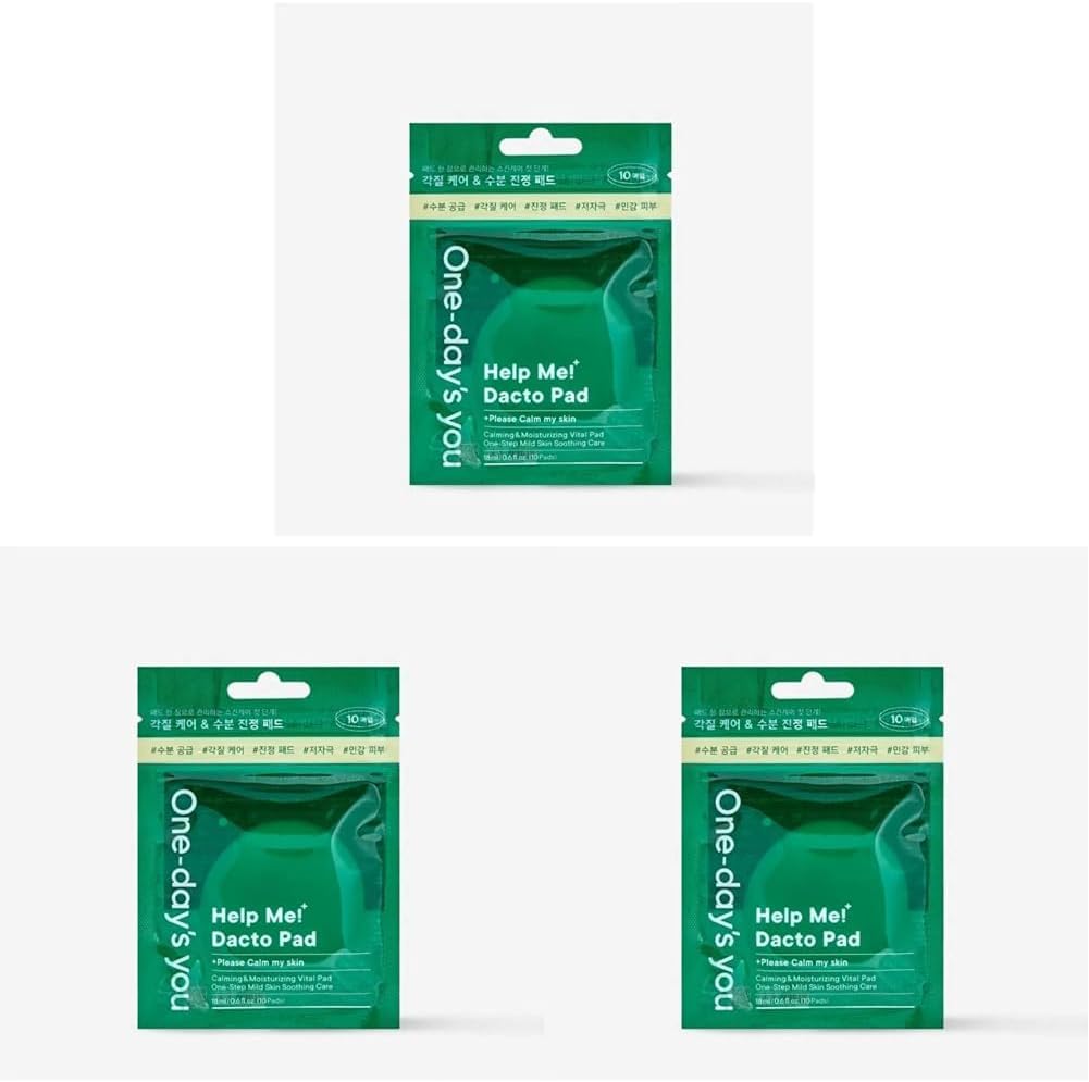 One-day's you Centella ve Hyalüronik Asit İçeren 10’lu Tonikli Ped One Day’s You Dacto Pad 10 ea (3 paketi)