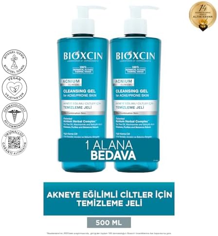 Alternative view of Acnium Sebum Dengeleyici Yüz Yıkama Jeli 500 ml 1 Alana 1 Hediye – Salisilik Asit, Çay Ağacı ve Niasinamid İçeren Yağlı ve Akneye Eğilimli Ciltler İçin Temizleyici