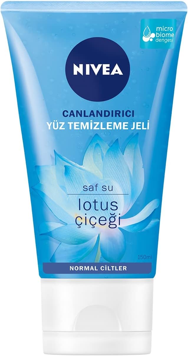 Canlandırıcı Yüz Temizleme Jeli, 150 ml, Saf Su ve Çiçeği ile Etkili Yüz Temizleyici