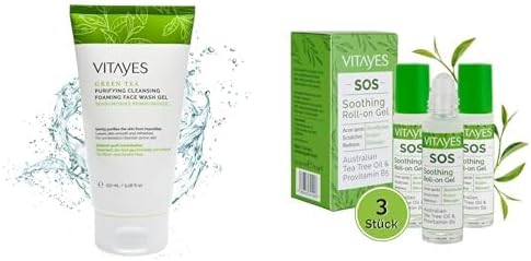 VITAYES Yüz Temizleme Jeli ve Çay Ağacı Özlü Serum Avantajlı Set