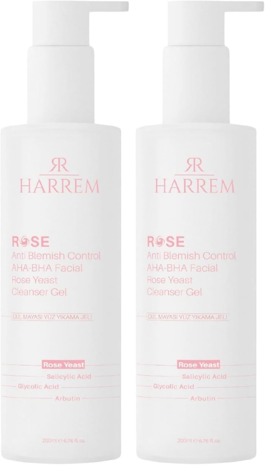Alternative view of Rose Series Tüm Ciltler Gül Mayası Glycolic Acid Hassas Yüz Yıkama Jeli 200 Ml (2 paketi)