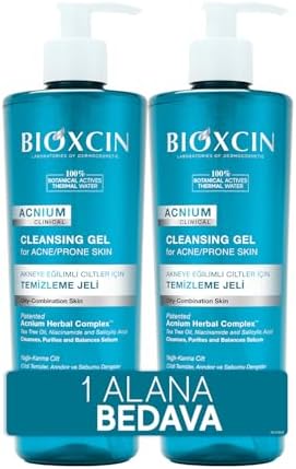 Acnium Sebum Dengeleyici Yüz Yıkama Jeli 500 ml 1 Alana 1 Hediye – Salisilik Asit, Çay Ağacı ve Niasinamid İçeren Yağlı ve Akneye Eğilimli Ciltler İçin Temizleyici