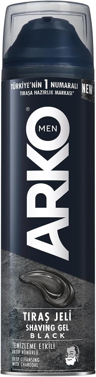 Arko Men Tıraş Jeli Aktif Kömürlü 200 Ml