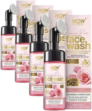 Alternative view of WOW Skin Himalaya Gülü Yüz Yıkama Köpüğü Doğal İçerik Gül Suyu, Aloe Özü, E Vitamini Ve 150ml (4 paketi)