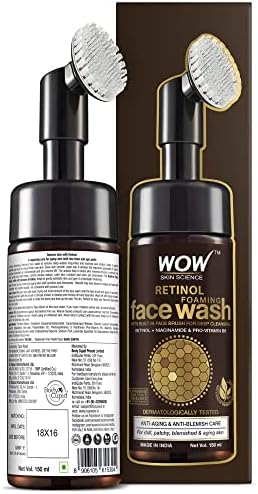 Alternative view of WOW Skin Retinol Yüz Temizleme Köpüğü ve Dahili Fırça-İnce Çizgiler, Lekeler Bakım Yüzde Doksan Sekiz, Bir Doğal İçerik Vegan 150ml