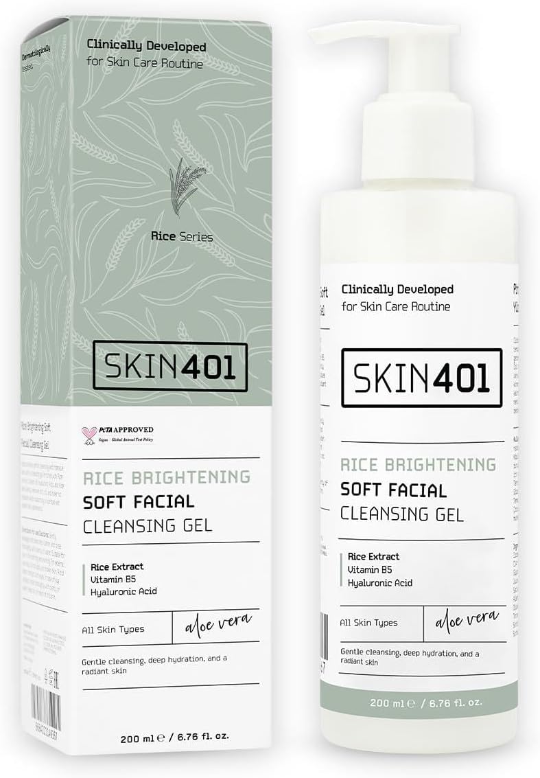 Alternative view of SKIN401 Pirinç Özlü Aydınlatıcı Yüz Temizleme Jeli 200ml