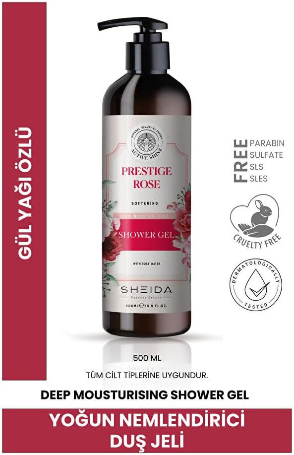 Yumuşatıcı Duş Jeli Gül Suyu 500ml