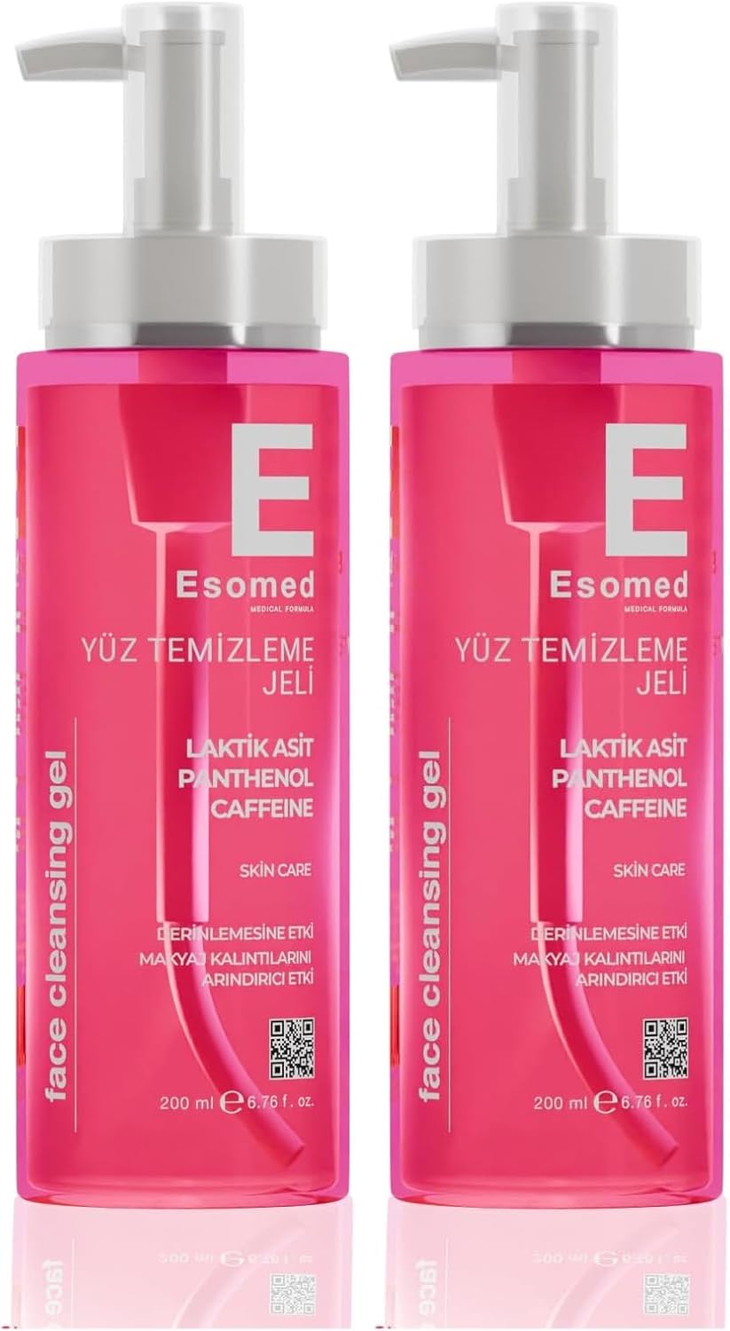 Yüz Temizleme Jeli Tüm Cilt Tipleri İçin Arındırıcı, Nemlendirici ve Gözenek Sıkılaştırıcı Jel 200ml (2 paketi)