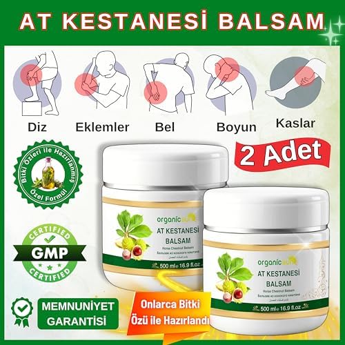 At Kestanesi Balsamı Jeli 500 ML x 2 Adet Kas ve Eklem Besleyici Masaj Kremi