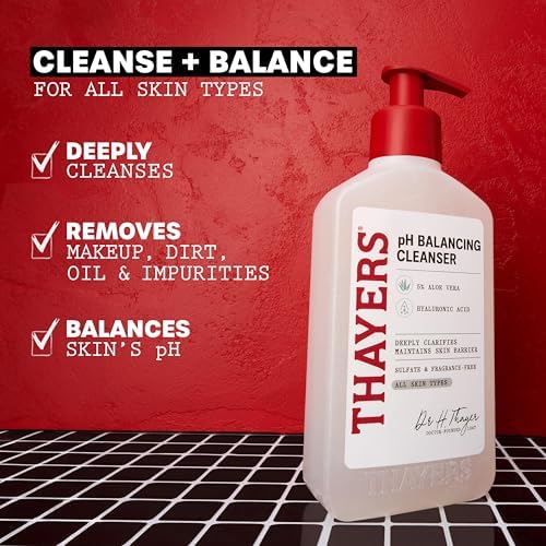 Alternative view of THAYERS pH Balancing Daily Cleanser, Face Wash with Aloe, Gentle and Hydrating Skin Care for Dry, Oily, or Acne Prone Skin, 8 FL Oz.