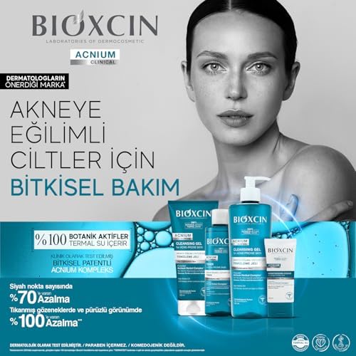 Acnium Sebum Dengeleyici Yüz Yıkama Jeli – Niasinamidli, Termal Sulu, Bitkisel Kompleksli, Akneye Eğilimli ve Yağlı Ciltler İçin, 200 ml