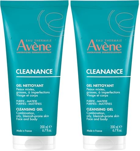 Avene Cleanance Gel Tüp - Yağlı ve Akneli Ciltler için Temizleme Jeli 200ml (2 paketi)