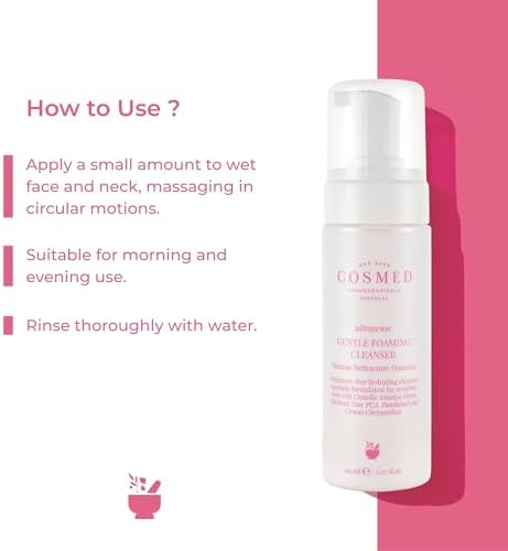 Cosmed Hassas ve Kızarıklığa Eğilimli Ciltler için Nazik Köpük Temizleyici - Yüz Temizleme Köpüğü 150 ml