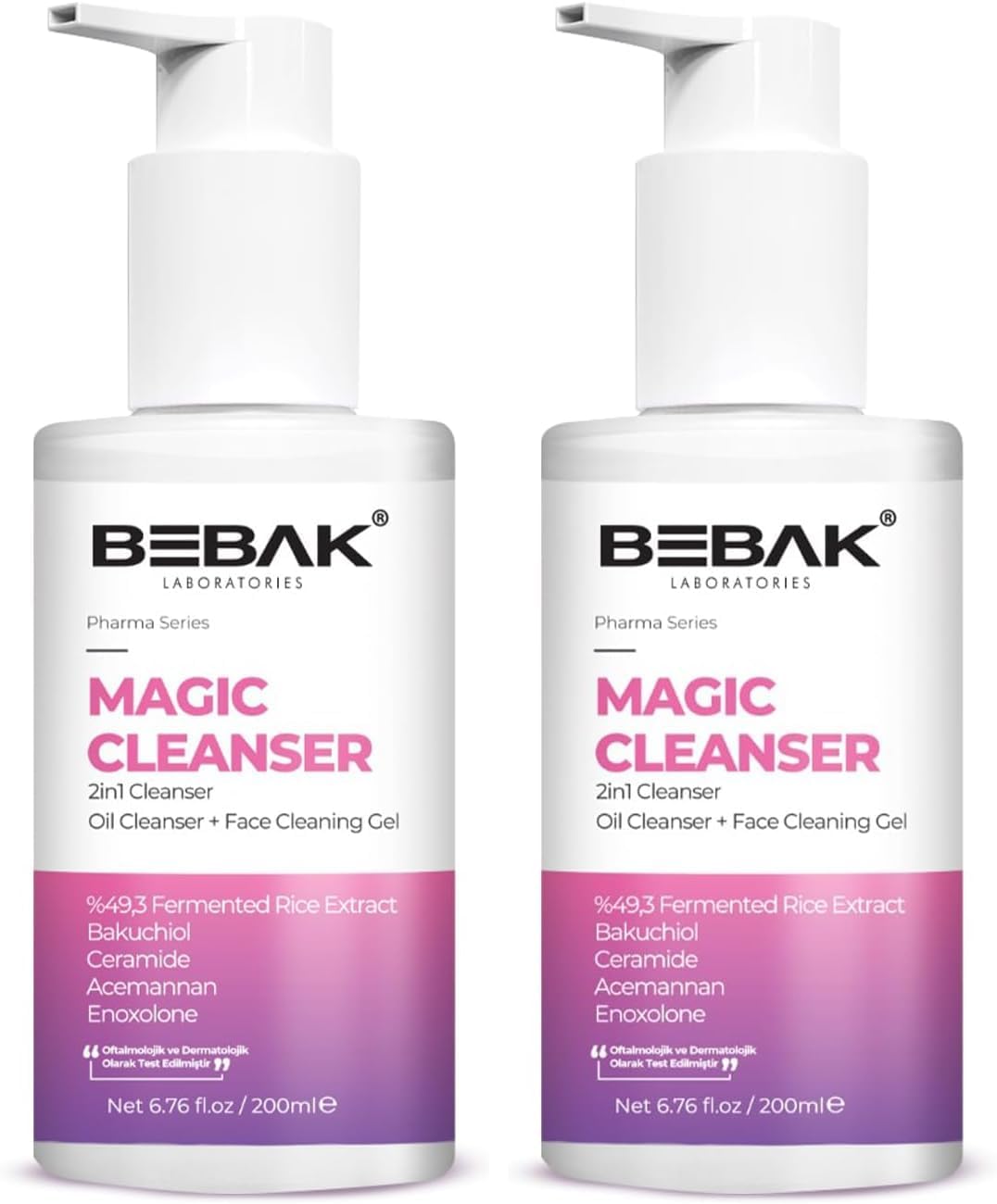 Alternative view of Bebak Pharma Temizleyici 200 Ml (2 paketi)