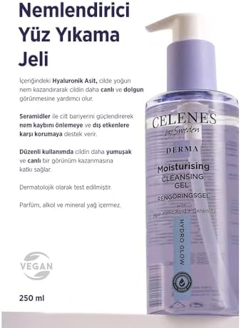 By Sweden Derma Nemlendirici Yüz Yıkama Jeli, 250 ml (3 paketi)