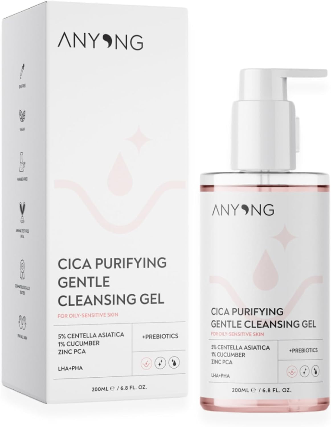 Alternative view of Anyong Arındırıcı Yüz Temizleme Jeli - Karma, Yağlı Ve Hassas Sivilce Karşıtı Yüz Yıkama Jeli 200 ml