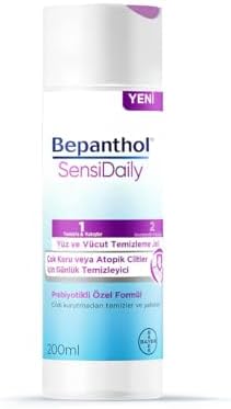 Alternative view of SensiDaily Yüz ve Vücut Temizleme Jeli 200ml - SensiWash Çok Kuru Atopik Ciltler, Günlük Vücut Bakım