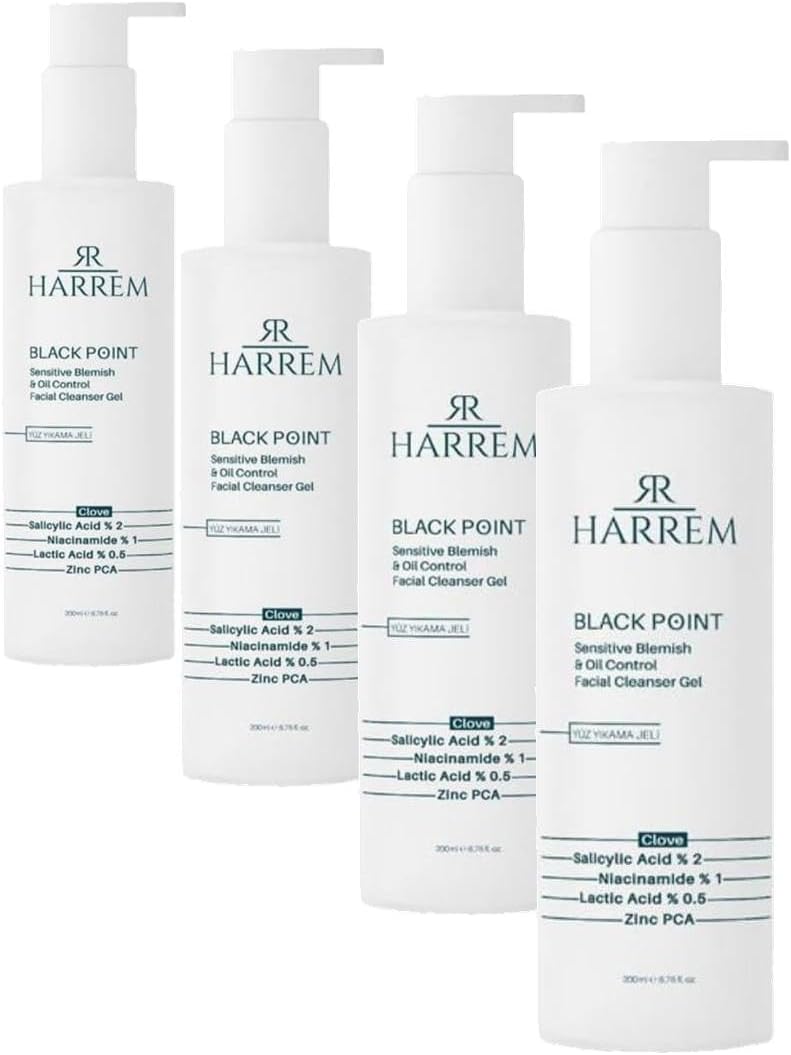 Akneli&Yağlı Cilt Tipleri için Hassas Yüz Yıkama Jeli 200 ML P.int (4 paketi)