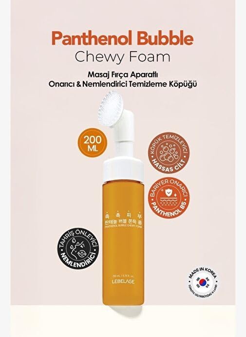 Temizleme Aparatlı Panthenol Temizleme Köpüğü Lebelage Panthenol Bubble Chewy Foam